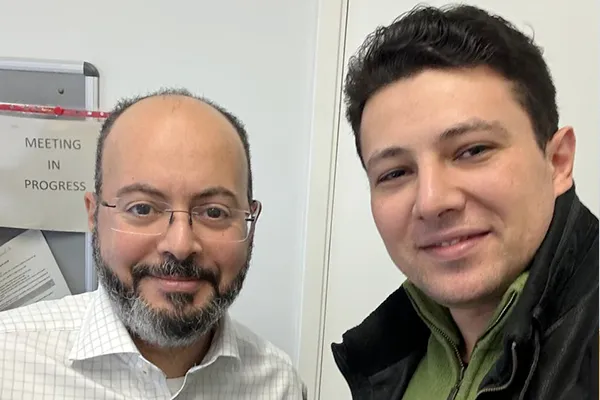 With a mentor during training abroad
